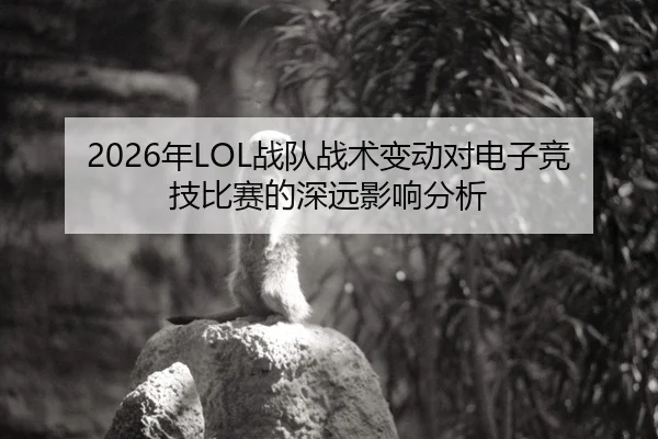 2026年LOL战队战术变动对电子竞技比赛的深远影响分析 | AYX Sports